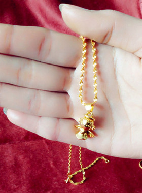 饰品仿黄金久不掉色小礼物吊坠