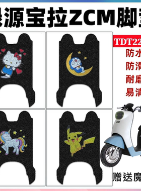 适用于绿源宝拉ZCM电动车脚垫电瓶车防水防滑丝圈脚踏垫TDT22048Z