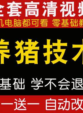 养猪技术视频教程高效养猪指南秘籍书猪病鉴别诊断与安全用药防治