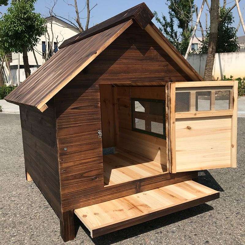 狗的小房子别墅户外保暖防雨狗窝冬四季通用木制室外屋子狗狗宠物