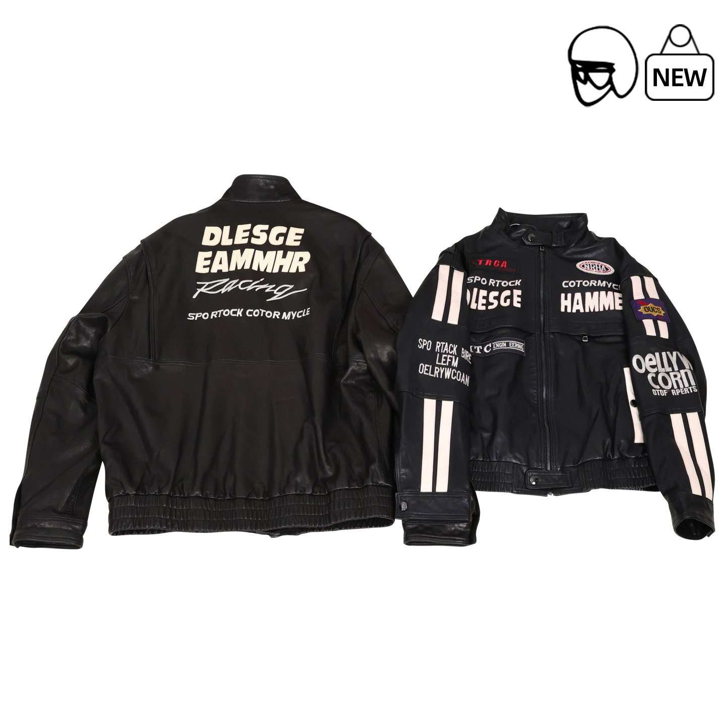 情侣款复古摩托车真皮皮衣机车服男女士单皮夹克骑行服真皮外套