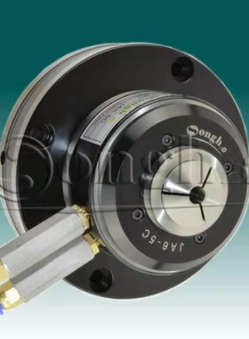 热销台湾松和JAB-15前置式前推型精密气动卡盘气压夹头全国包邮