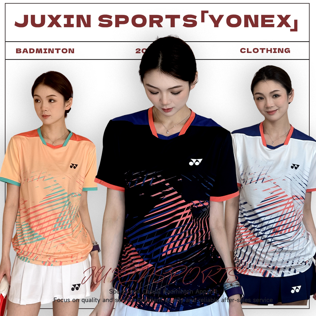 YONEX/尤尼克斯羽毛球服速干透气短袖T恤yy不规则线条文化衫-2943