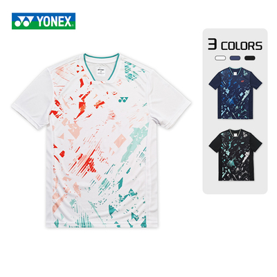 YONEX/尤尼克斯新款羽毛球服速干透气运动短袖比赛训练T恤-2917