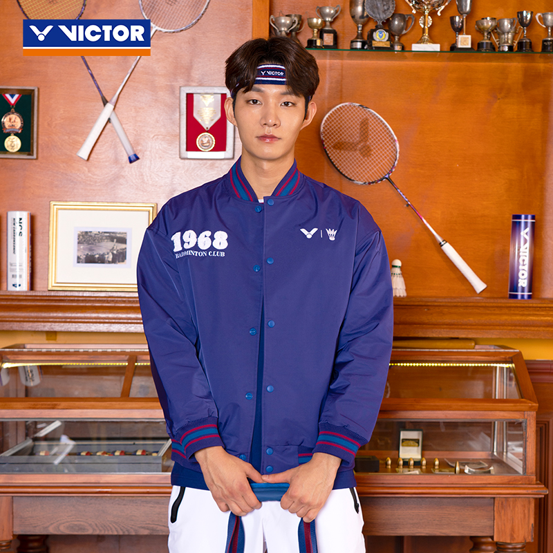 VICTOR/威克多胜利羽毛球服速干透气俱乐部系列梭织外套J-5513VBC