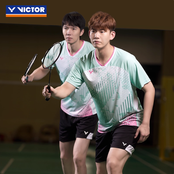 新品victor胜利羽毛球服大赛款专业比赛运动服上衣男女T恤