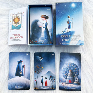 12X7cm Moonlit Tales Tarot Cards月光传说故事塔罗牌英文游戏