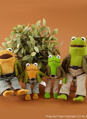 日本绘本周边正版 sekiguchi可爱青蛙与蟾蜍毛绒玩具挂件公仔礼物