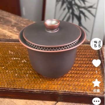 广西钦州坭兴陶纯手工盖碗手抓壶