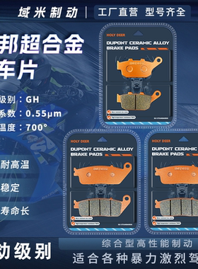 适用凯旋Tiger660 TigerSport660 小老虎660前后刹车片碟刹皮配件