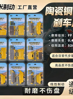 明哲 UGR AGL SMRT 瑞祖玛 佛兰多 电动车改装卡钳刹车片碟刹皮