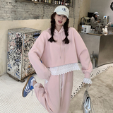 春装现货连帽花边拼接卫衣+裤子两件套装202-2529-P155K248，女装套装/套裙，浙宝202