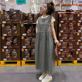 灰绿色一套（裙+T恤）