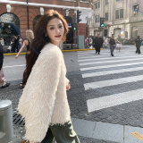 现货冬装韩范短装毛毛外套202-2458-P195-K278，女装皮草，浙宝202