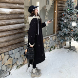 新款冬装撞色拼接连帽风衣式羽绒服202-5645-P325-K485，女装羽绒服，浙宝202