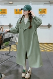 现货秋装经典款韩版中长款休闲风衣外套女202-2518-P160-控238，女装风衣，浙宝202