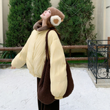 新款现货冬装羊羔毛领子拼接羽绒服202-5659-P295-K445，女装羽绒服，浙宝202