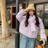 现货2026新款冬装6个颜色围脖羽绒服202A-2454-P225-K338，女装羽绒服，浙宝202