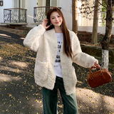 现货冬装短款羊羔毛外套女202-2459-P195-K289，女装皮草，浙宝202