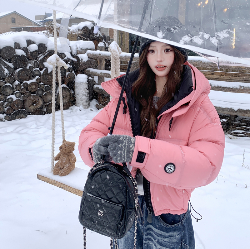 冬装新款保暖基础休闲连帽羽绒服外套女202-5651-P365-K548-90绒，女装羽绒服，浙宝202