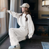 春装现货纯色卫衣+裤子两件套套装202-2501-P145控238，女装运动套装，浙宝202