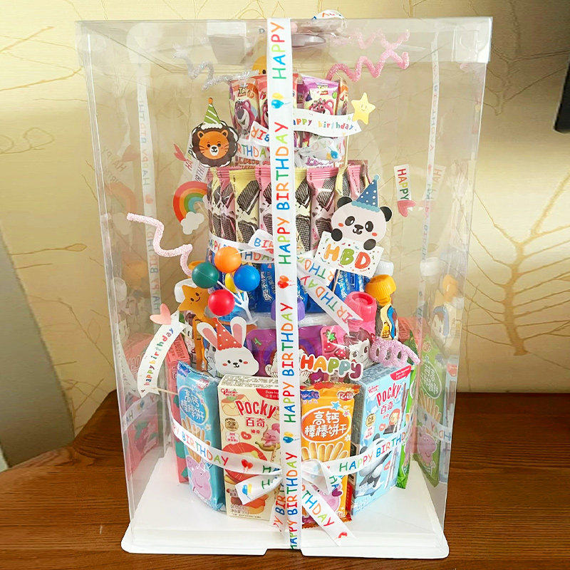 小红书同款儿童零食蛋糕diy材料插件泡沫模型生日毕业季装饰插牌