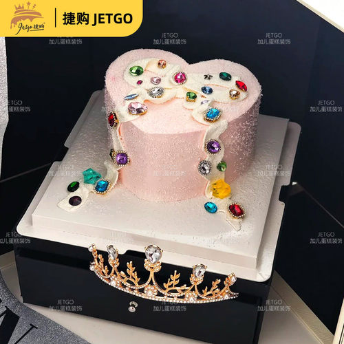 CANDYKEY宝石糖彩色钻石糖网红高颜值手工果味水晶糖蛋糕摆件模具