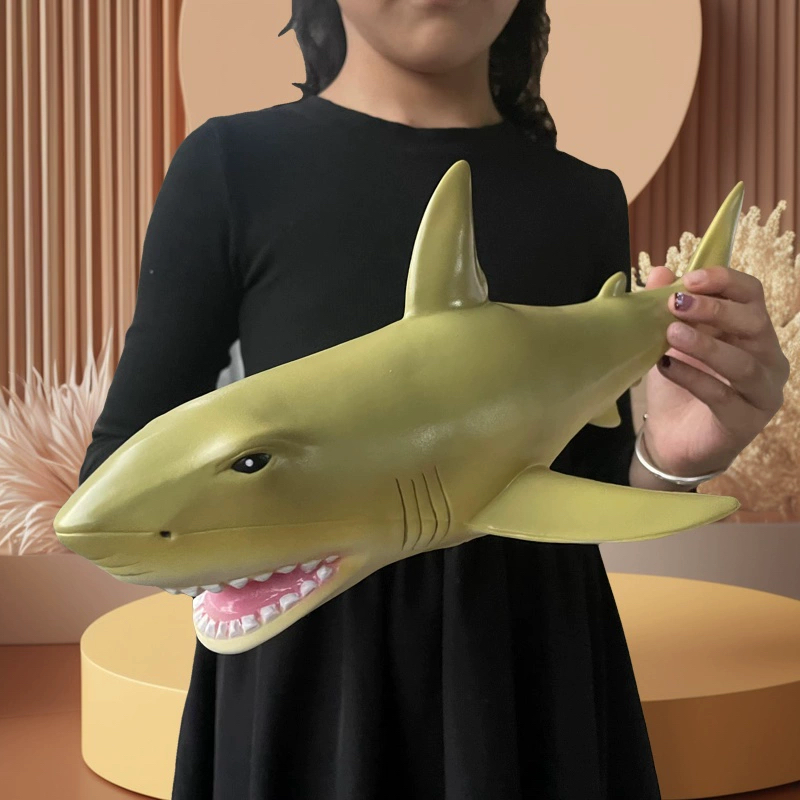 超大号仿真大白鲨软胶海洋生物海底动物模型玩具鲨鱼海豚儿童礼物