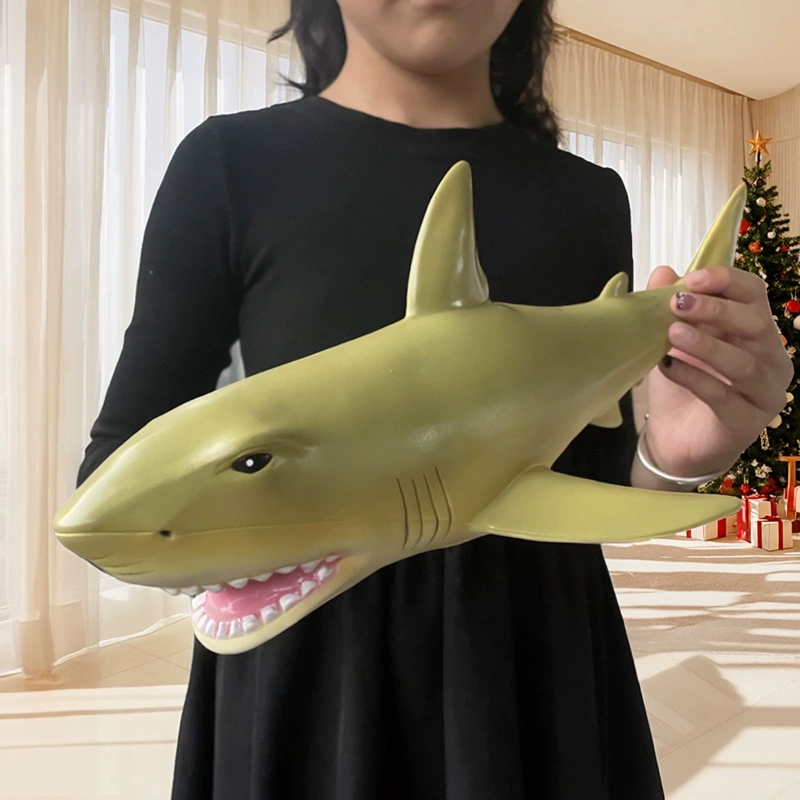 超大号仿真大白鲨软胶海洋生物海底动物模型玩具鲨鱼海豚儿童礼物