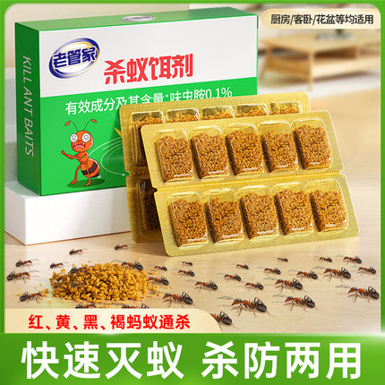老管家灭杀蚂蚁药家用室内非无毒厨房花盆杀除红黄黑蚂蚁杀蚁饵剂