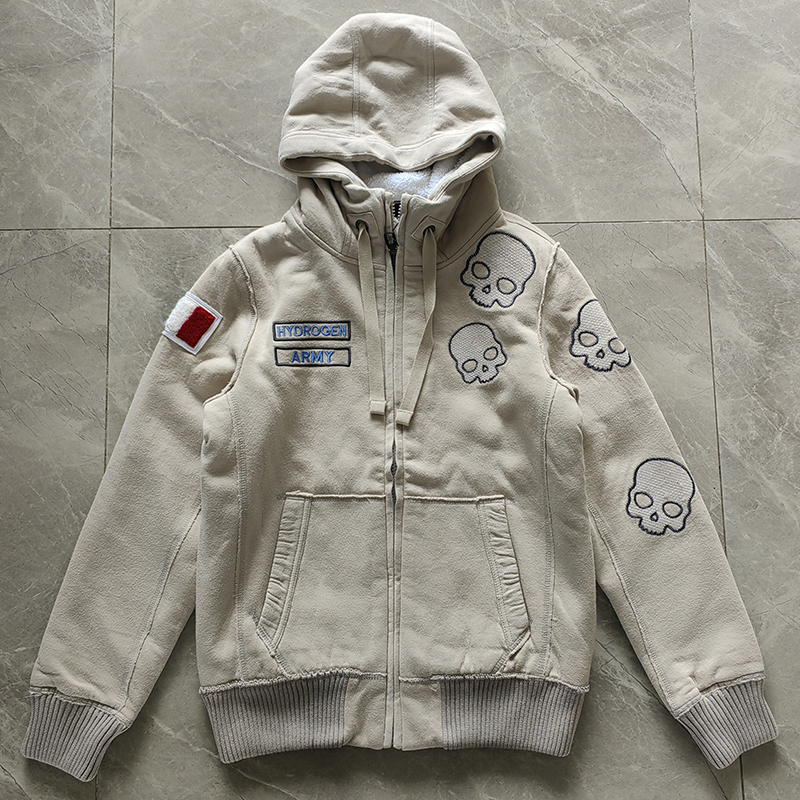 男装加厚加绒卫衣外套