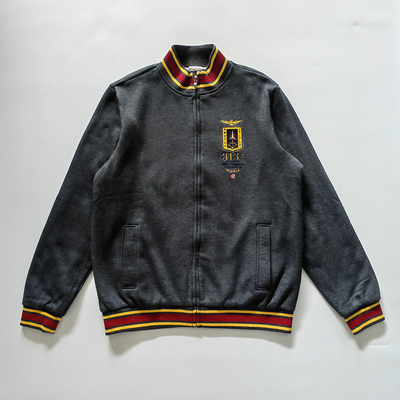 男装加厚卫衣拉链重工刺绣