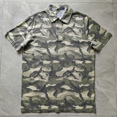 HYDROGEN男装夏季短袖polo衫翻领T恤迷彩骷髅头刺绣男士休闲纯棉