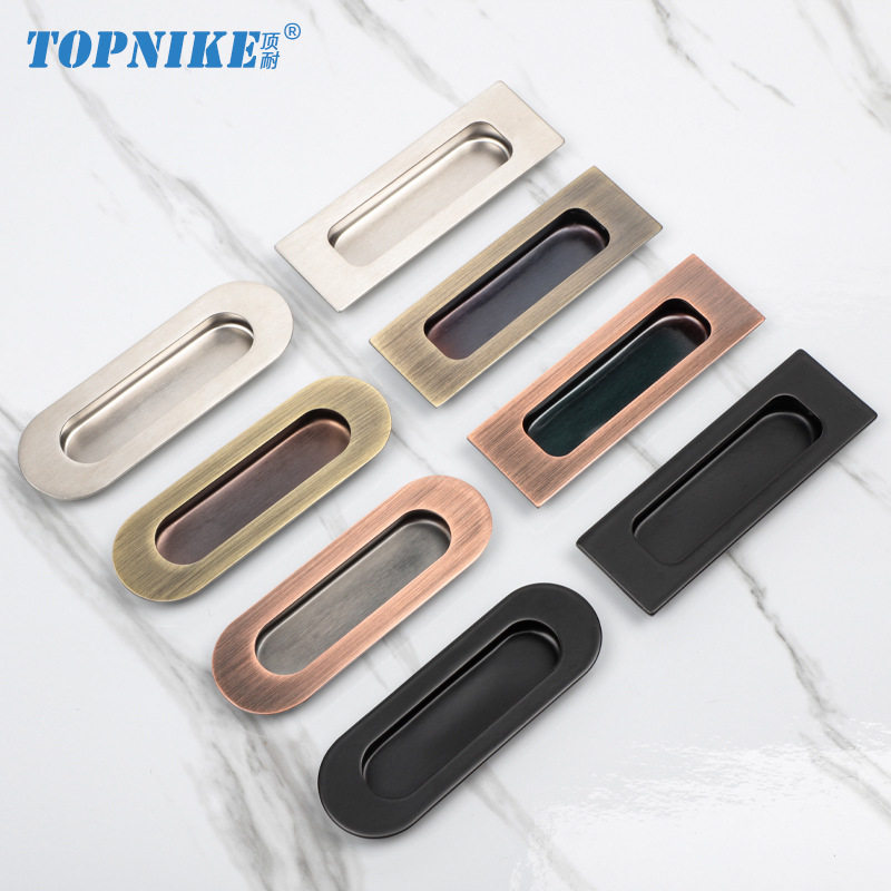 顶耐304不锈钢推拉门隐形暗拉手衣柜抽屉嵌入式暗扣移门把手现代