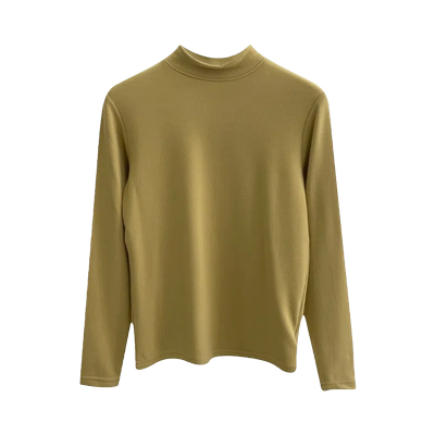 香芋紫德绒发热打底衫女秋冬新款