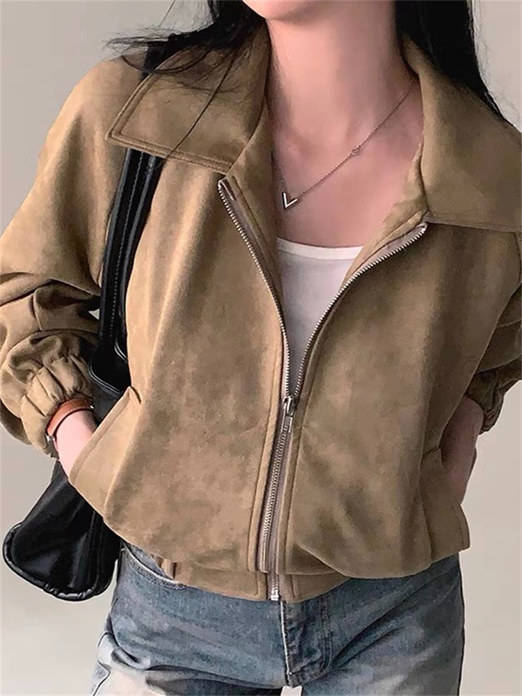短款夹克外套女春秋ins潮设计感