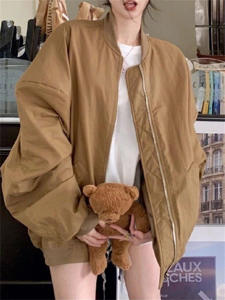 爆款美拉德棒球服外套韩系女装