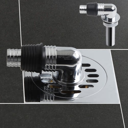 洗衣机地漏连接头下水三通二合一