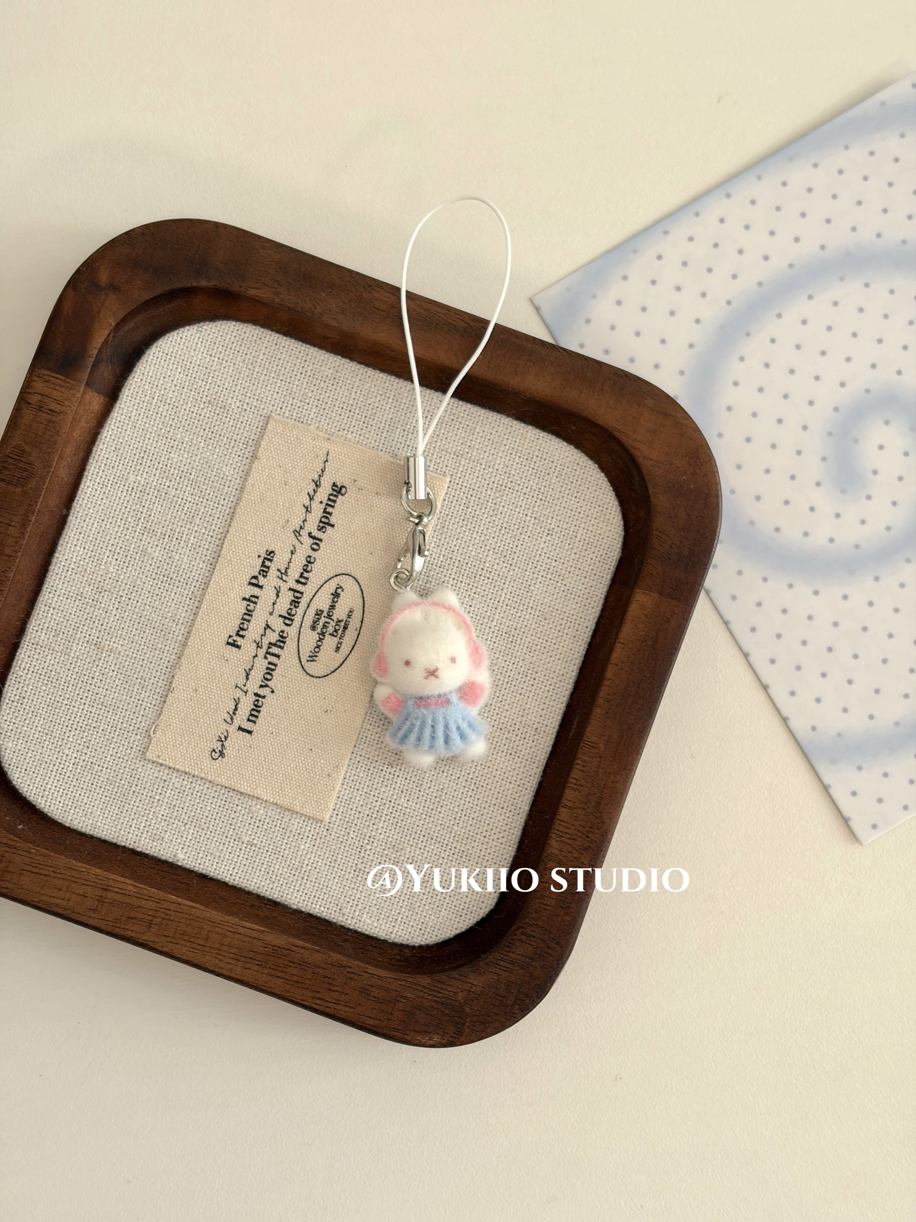 耳机小兔植绒卡通钥匙扣挂件立体可爱ins包包礼物挂饰手机壳挂绳,3C数码配件,手机挂件/手机链,淘宝优惠券,粉丝福利购,淘宝优惠卷