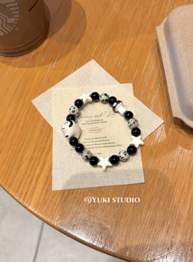 原创小羊星星陶瓷手链小众设计手串新中式可爱小狗骨头童趣串珠