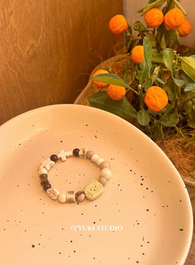 饼干猫原创树脂陶瓷手链