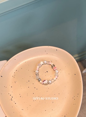 凯蒂猫手链Kt手串合金手串学生ins星星复古y2k辣妹小众设计送闺蜜