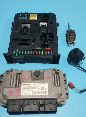 适用标致308车身控制模块BSI防盗线圈钥匙发动机电脑板0261S07099