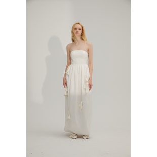 MYMO抹胸立体花长礼服M3L550M