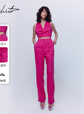 【商场同款】M.HITI锡瑅西装V领亮色连体裤25年夏新款H2K699M