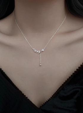生日礼物S999纯银项链女轻奢高级