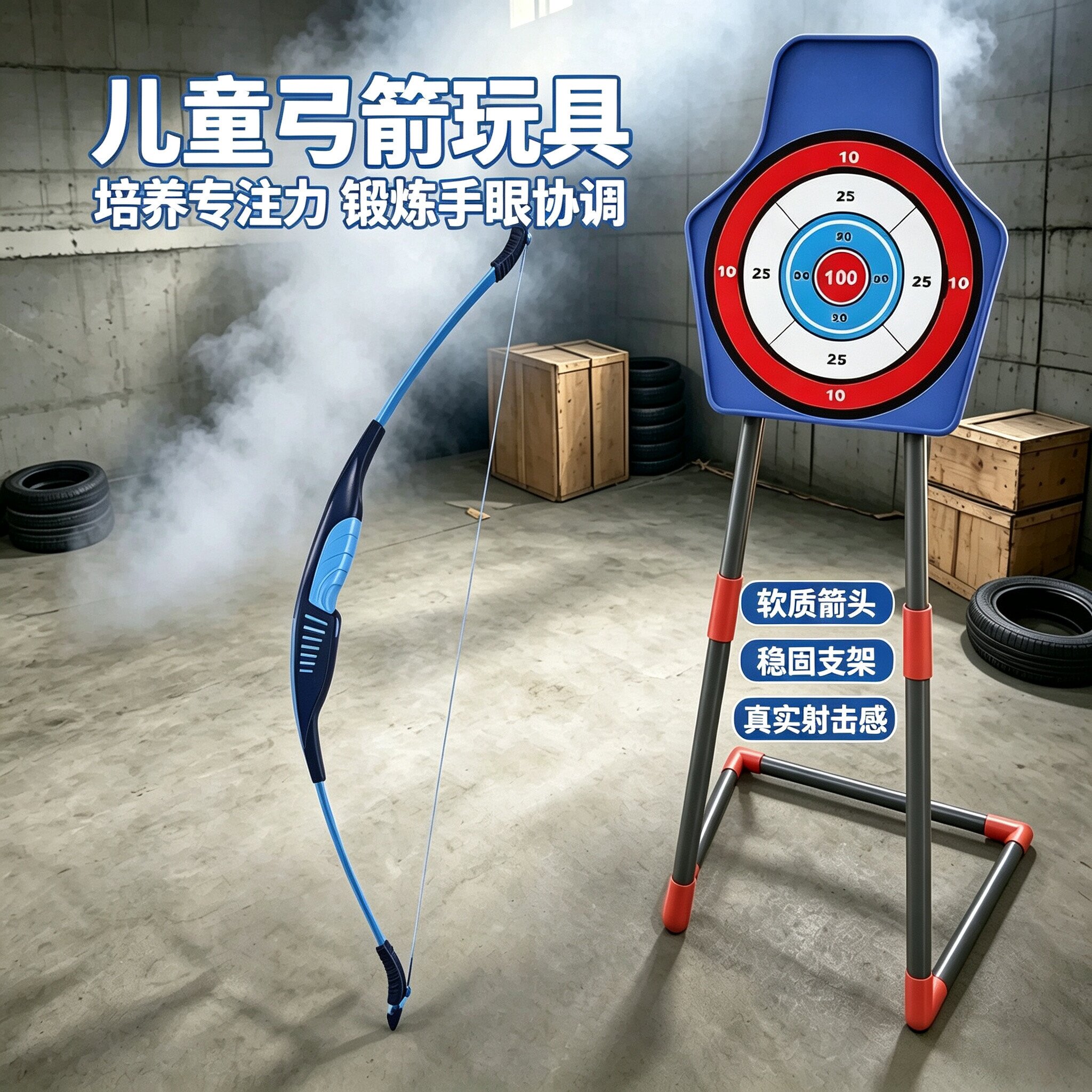 儿童弓箭玩具套装入门射击射箭弩弹弓/飞镖/射击/射