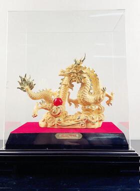绒沙金生肖龙特大号鸿运兴旺祥龙火龙摆件建材美容美业活动礼品