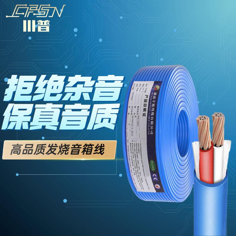 蓝色工程音响线缆全铜发烧级专业舞台音箱喇叭线PVH2纯铜线材电线