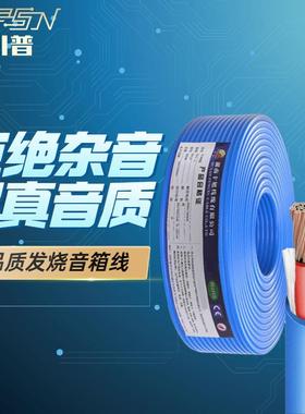 蓝色工程音响线缆全铜发烧级专业舞台音箱喇叭线PVH2纯铜线材电线
